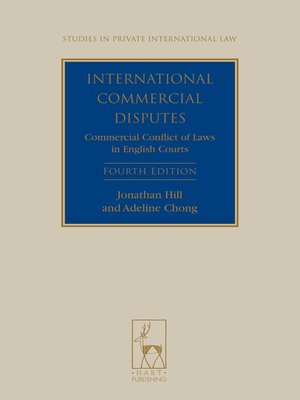 cover image of International Commercial Disputes